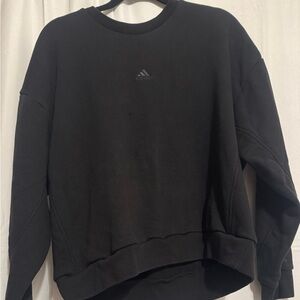 Adidas Classic Black Pullover Cropped Crewneck